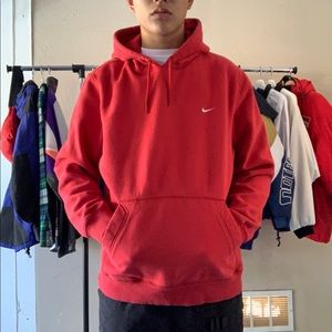 Nike | Shirts | Vintage Red Nike Hoodie 